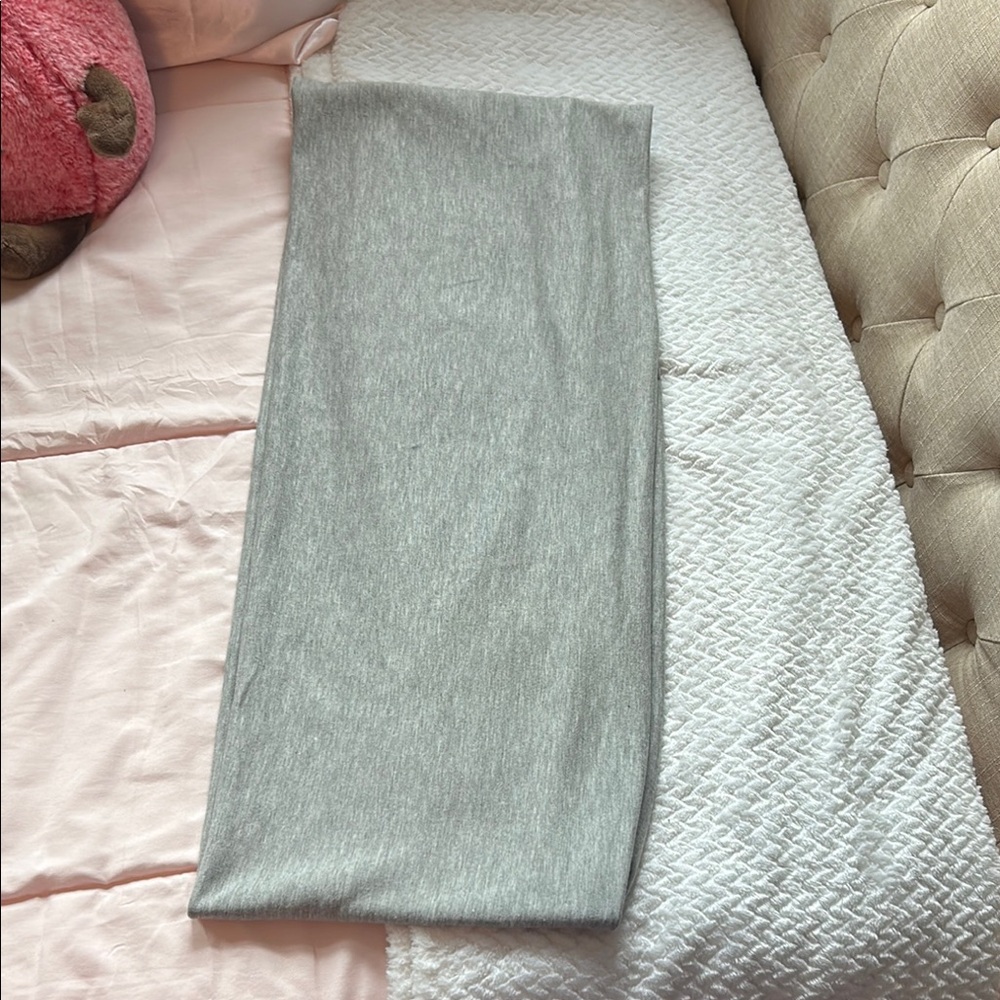 Gray Knit Scarf